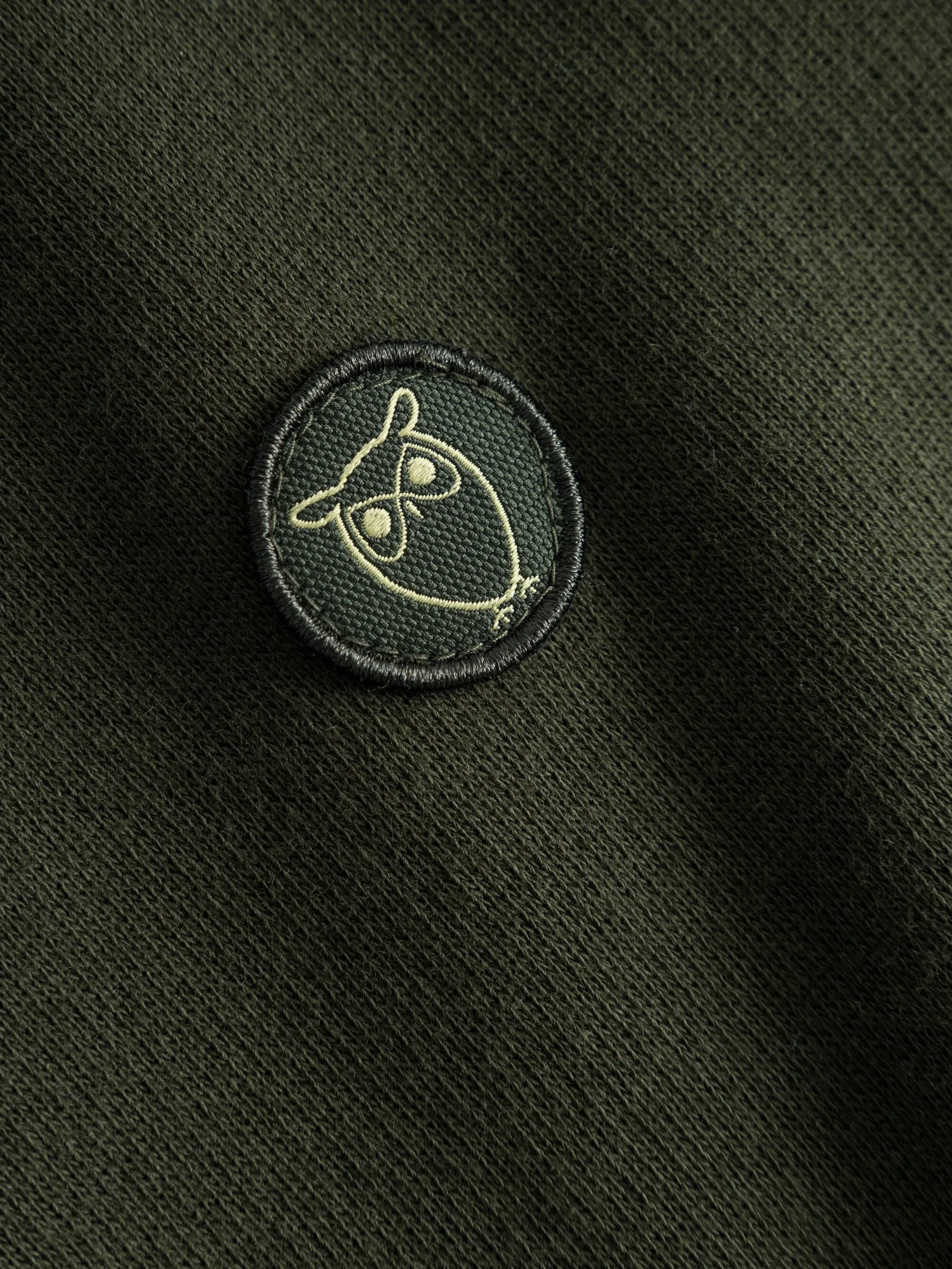 Badge zip hood sweat - Forrest Night