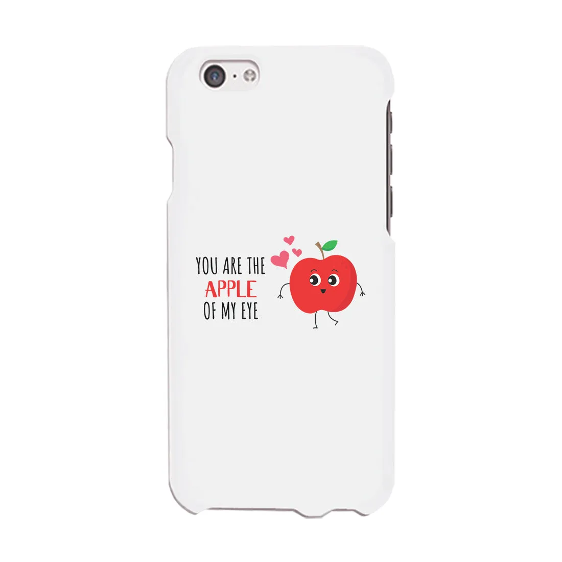 Bananas and Apple Matching White Couple Phone Cases