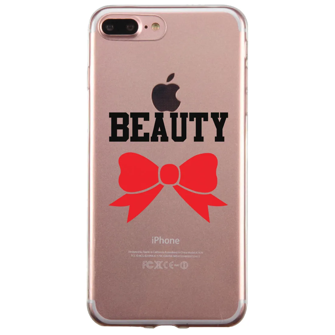 Beast And Beauty Couple Matching Phone Cases Tough Love Strong Gift