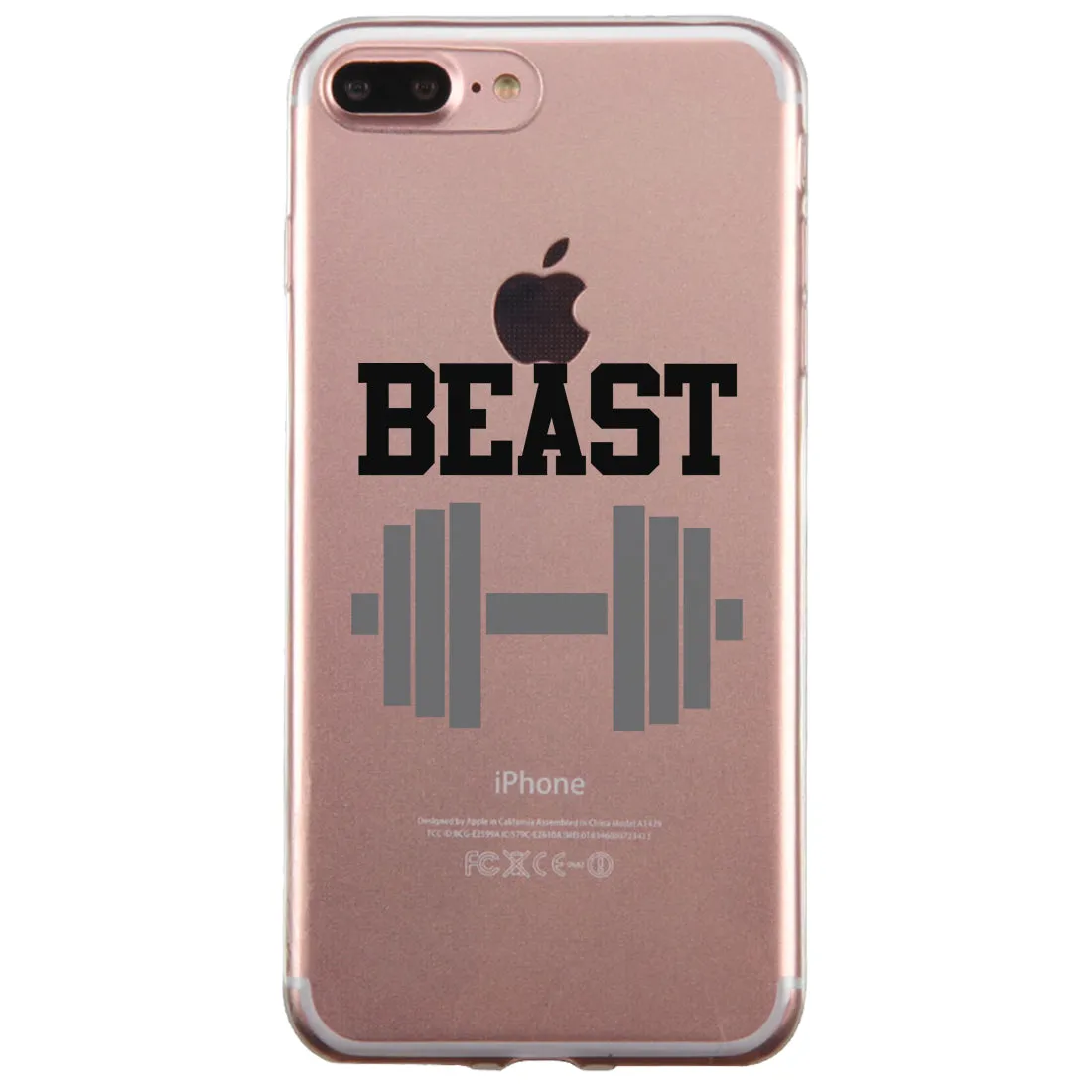 Beast And Beauty Couple Matching Phone Cases Tough Love Strong Gift
