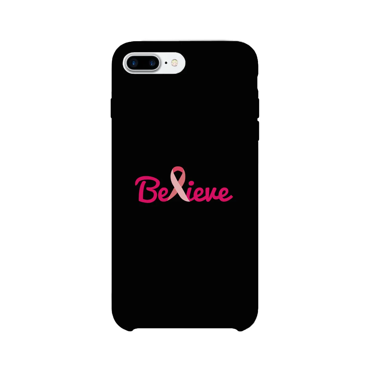 Believe Breast Cancer Awareness Black Phone Case