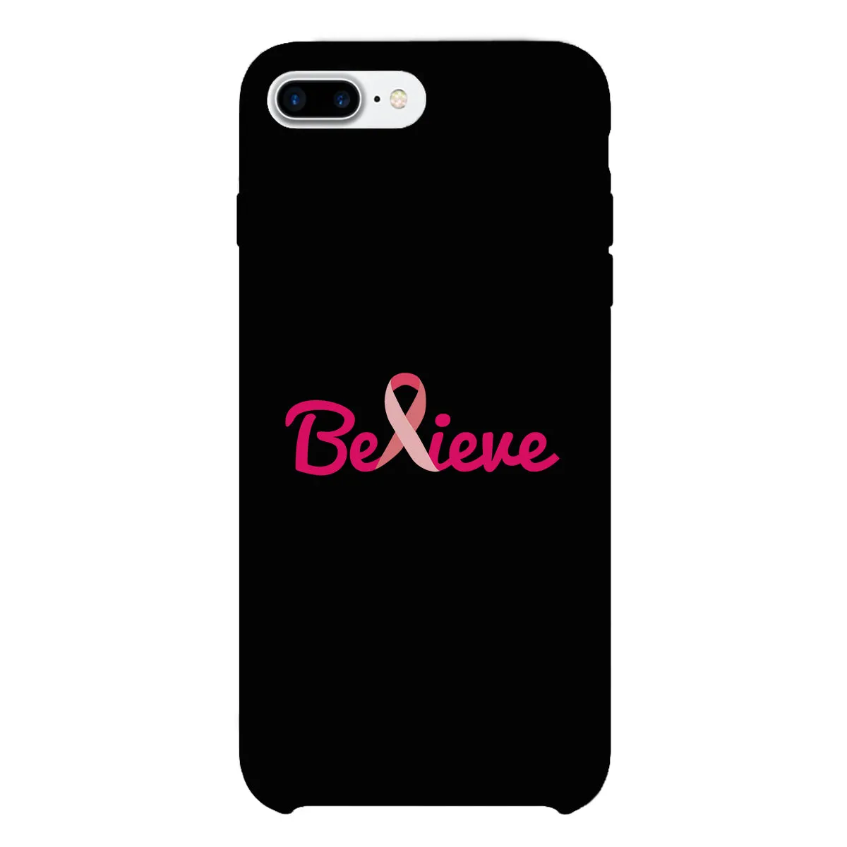Believe Breast Cancer Awareness Black Phone Case