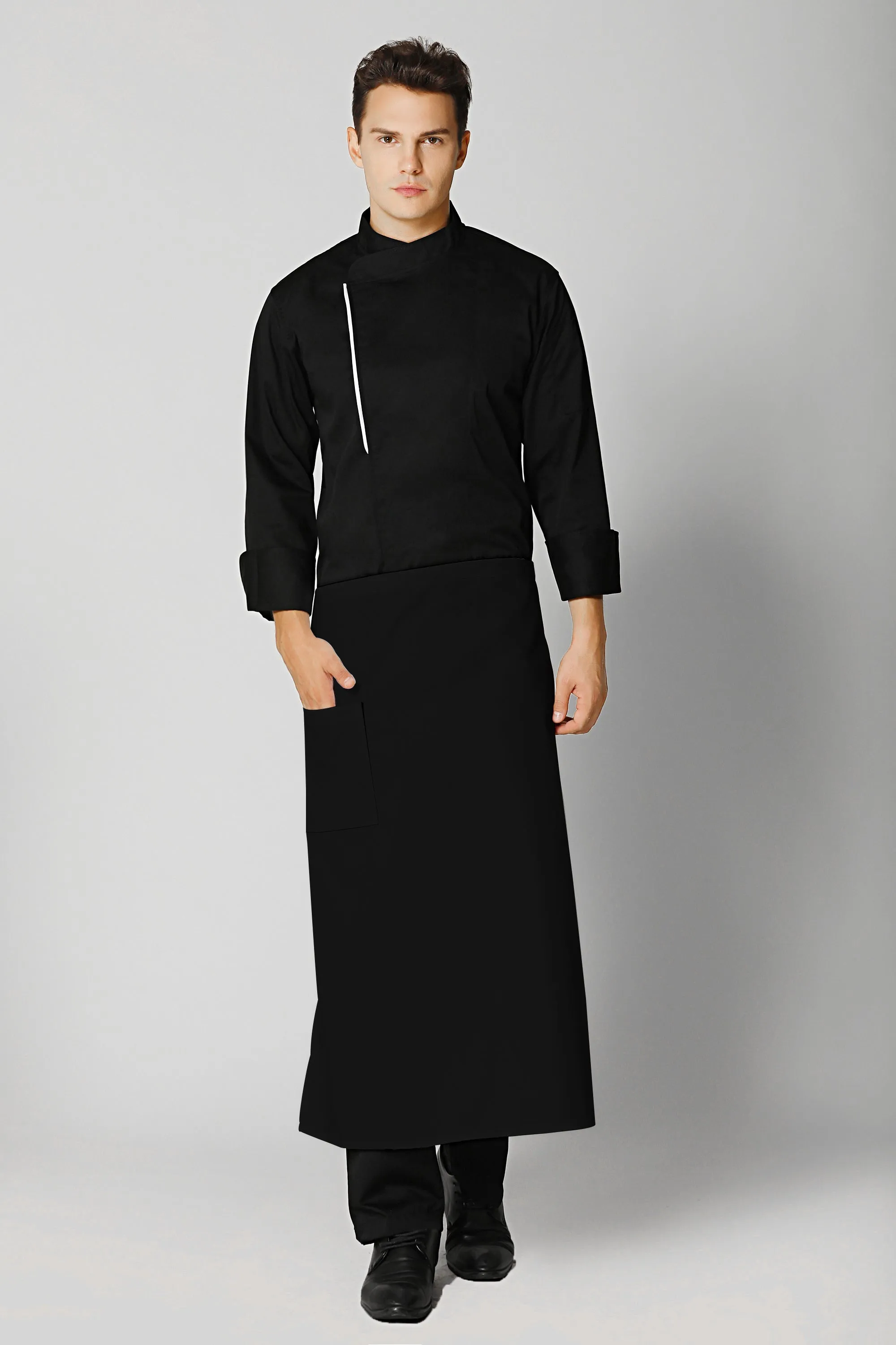 Black Chef Apron 31"