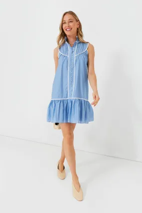 Blue Sleeveless Beatrix Dress