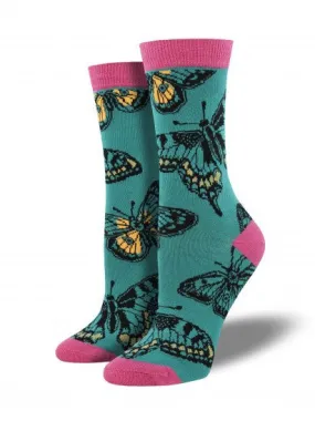 Butterflies Bamboo Socks (Women's)
