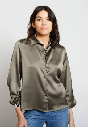 CHEMISE SUNSET MATIÈRE RECYCLÉ DÉTAIL TISSU JAPONAIS