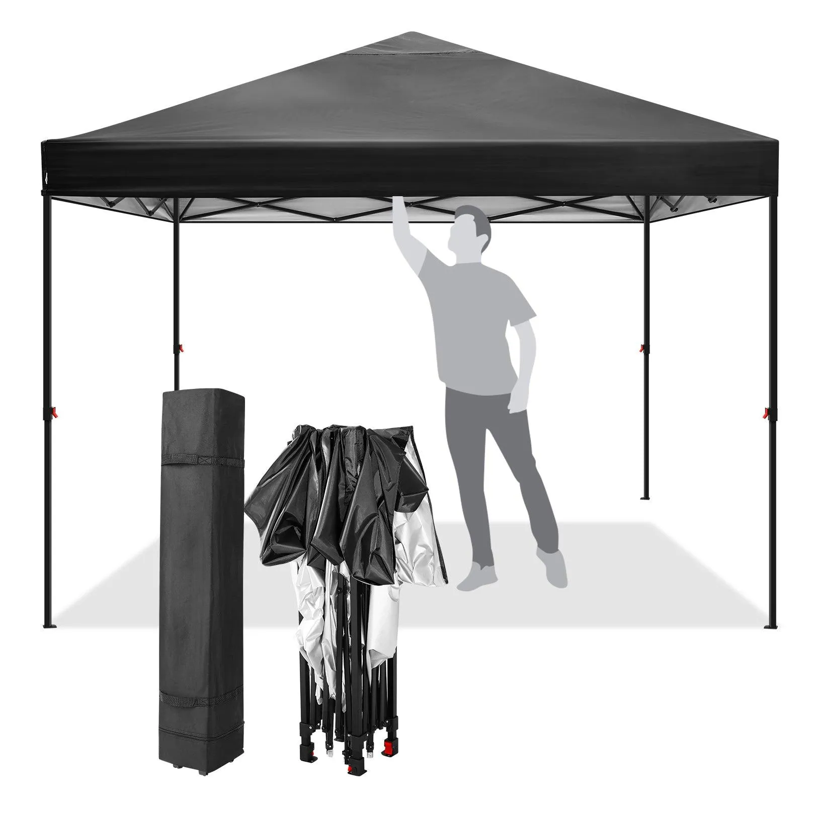 COBIZI Pop Up Canopy Gazebo Shade Party Tent 10'x10' with Carry Bag