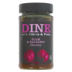 Dine with Atkins & Potts Plum & Balsamic Chutney 250g