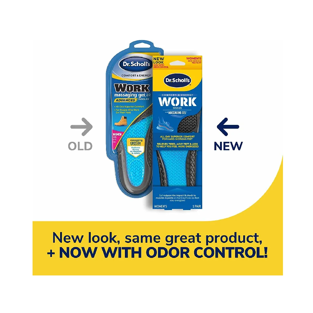 Dr. Scholl's Work All-Day Superior Comfort Insoles (with) Massaging Gel