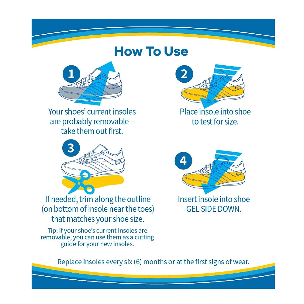 Dr. Scholl's Work All-Day Superior Comfort Insoles (with) Massaging Gel