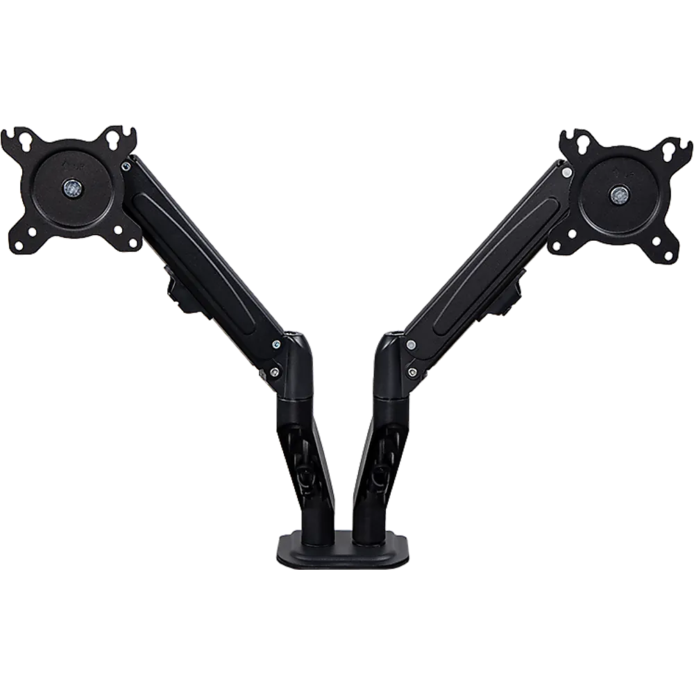 Dual Screen Gas-Strut Aluminum Monitor Stand with Cable Management