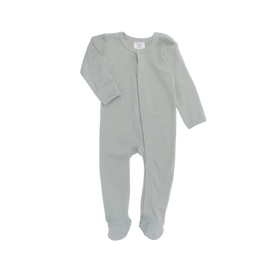Frederik Footed Growsuit - Duck Egg Blue
