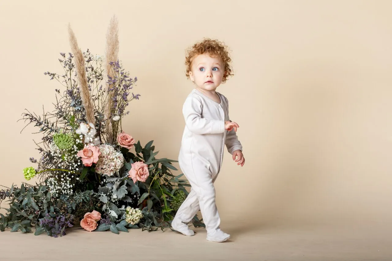 Frederik Footed Growsuit - Mist