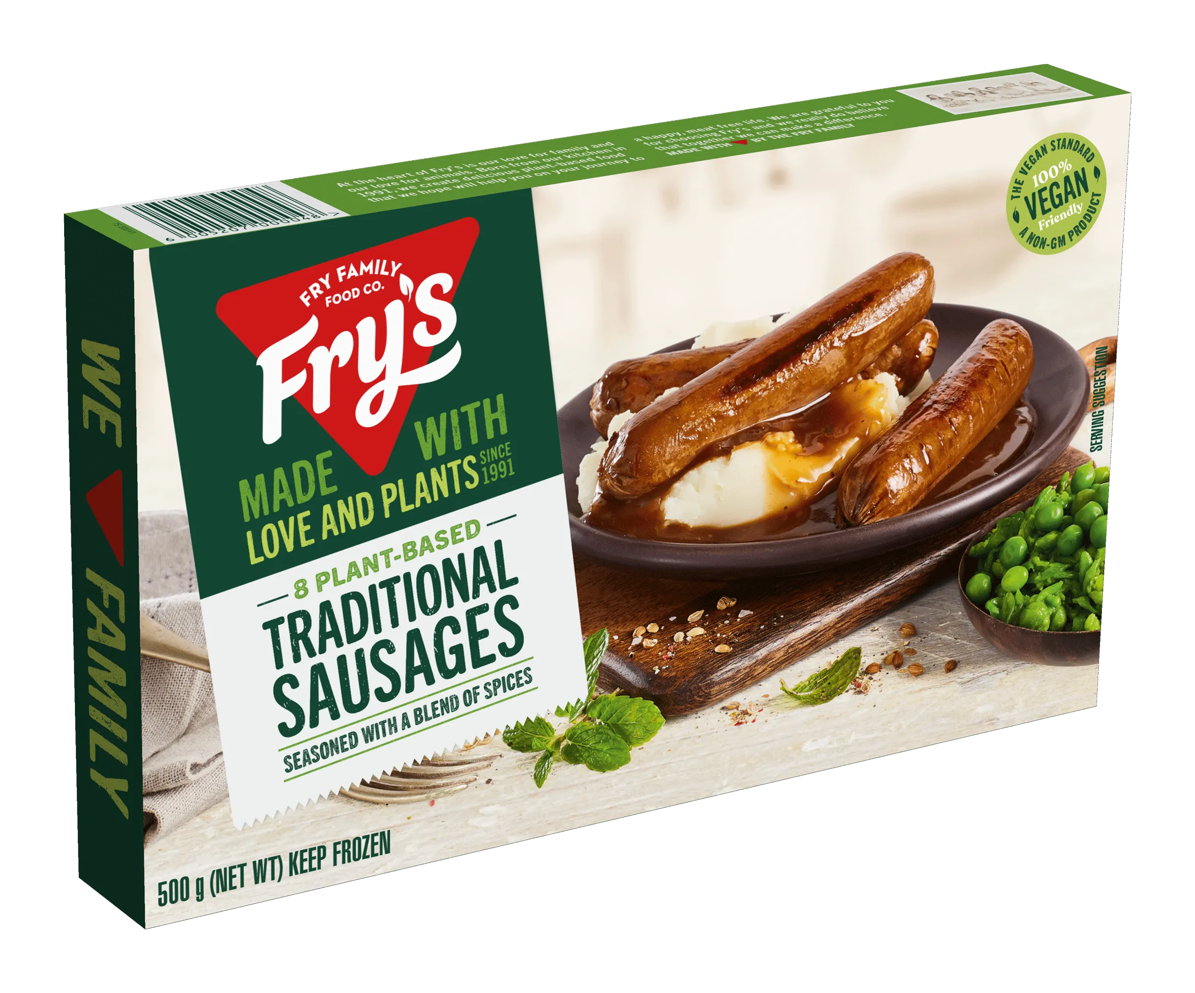 Fry's 8 Plant-Based Traditional Sausages 380g