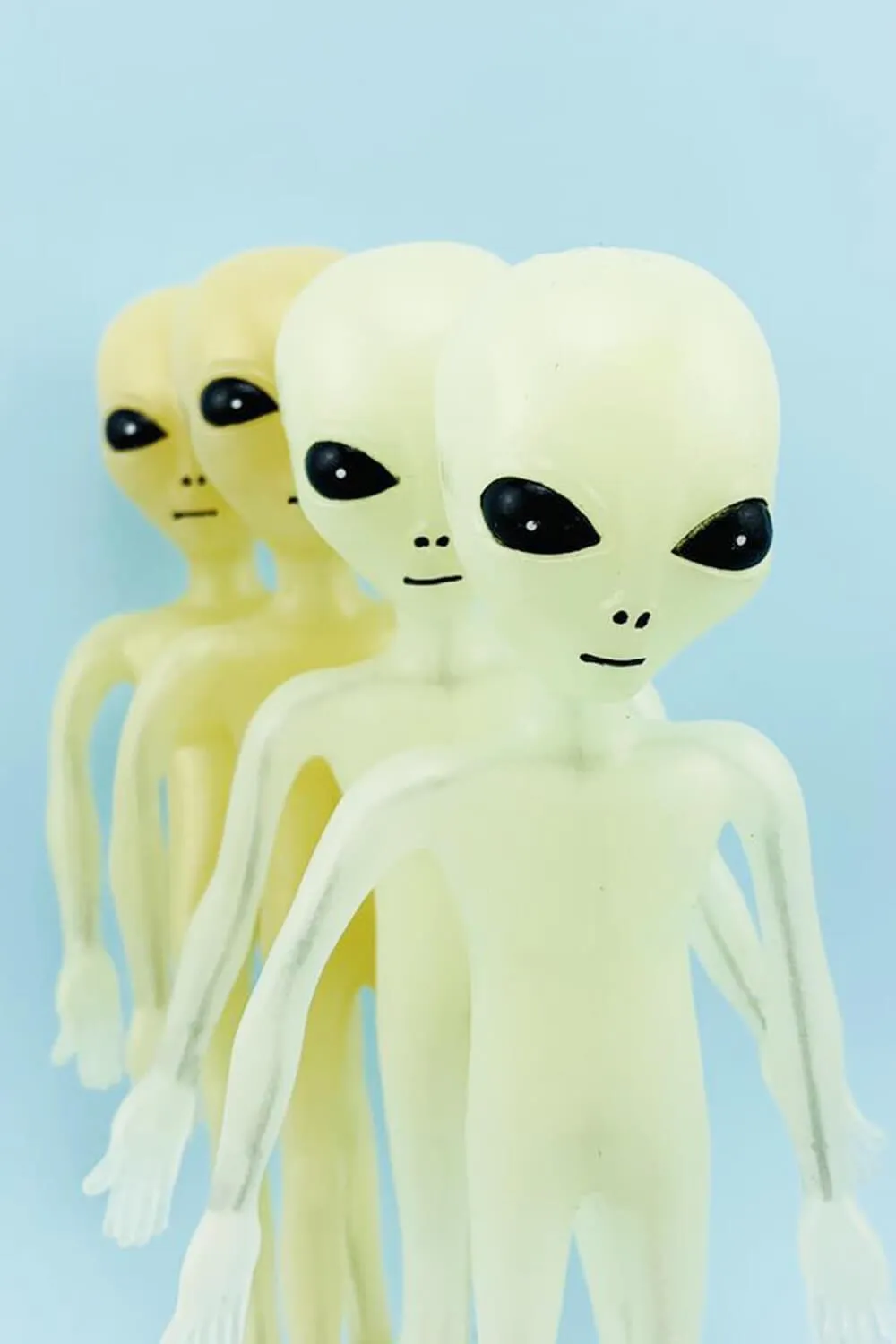 Glow in the Dark Alien Toy Keychain
