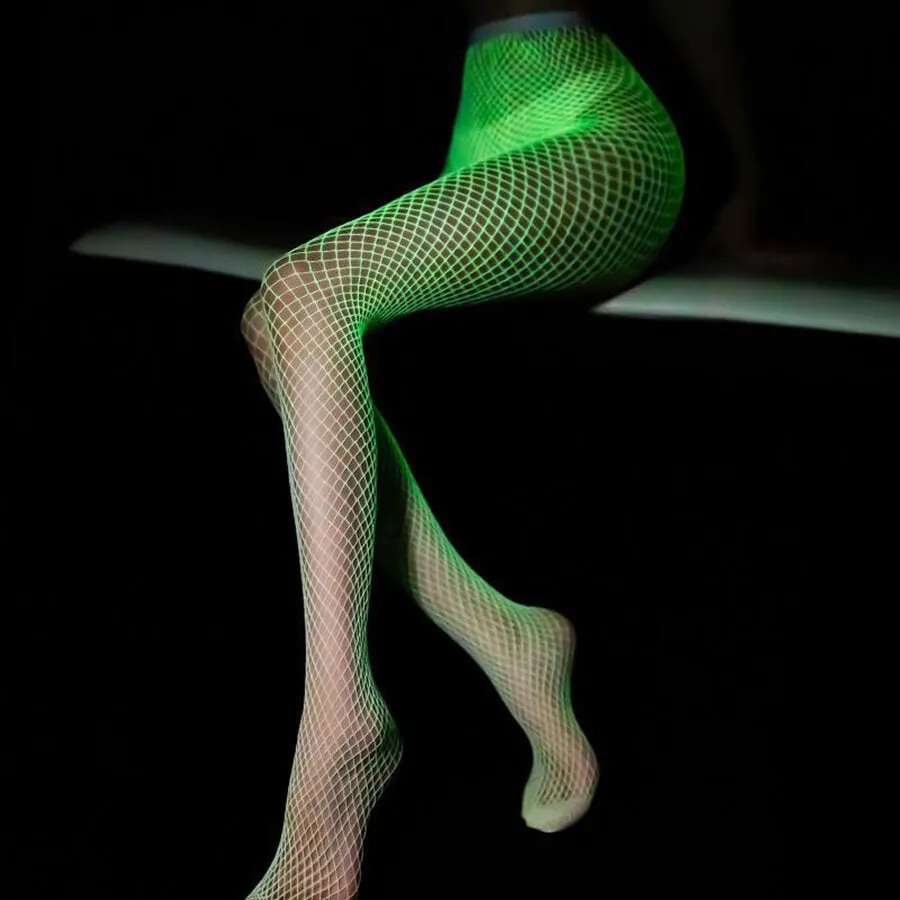 Glow in the Dark Fishnet Stockings