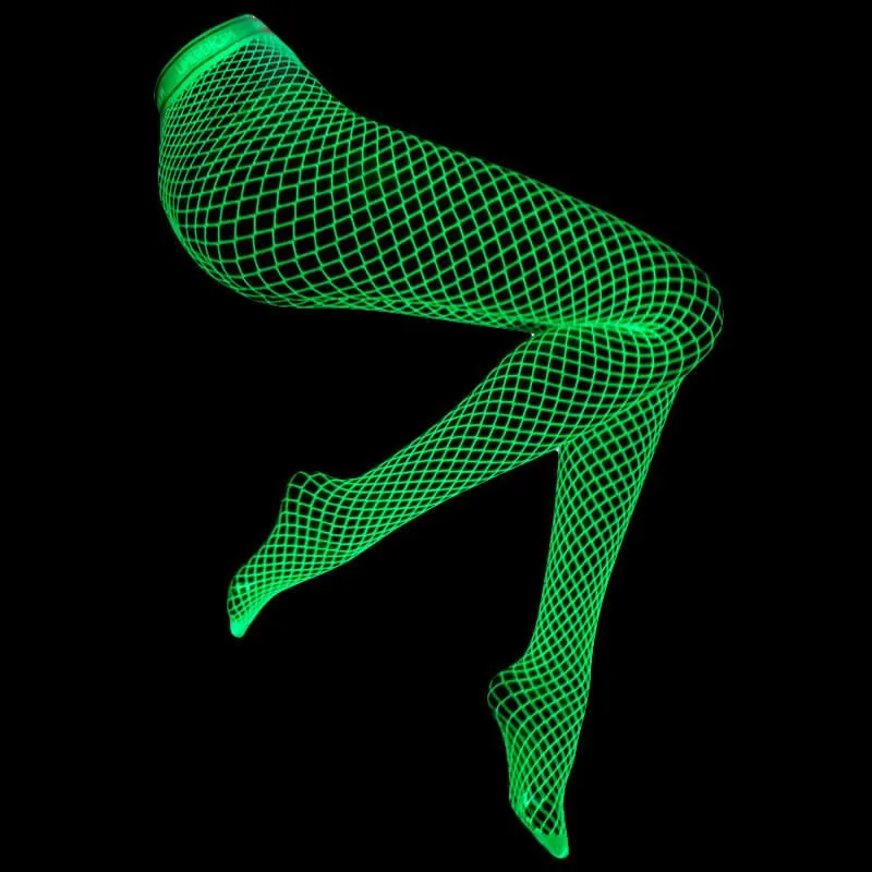 Glow in the Dark Fishnet Stockings