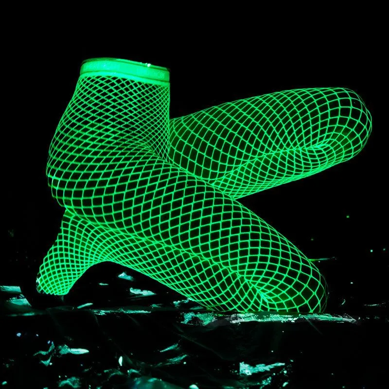 Glow in the Dark Fishnet Stockings