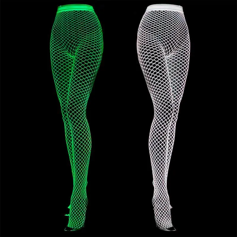 Glow in the Dark Fishnet Stockings