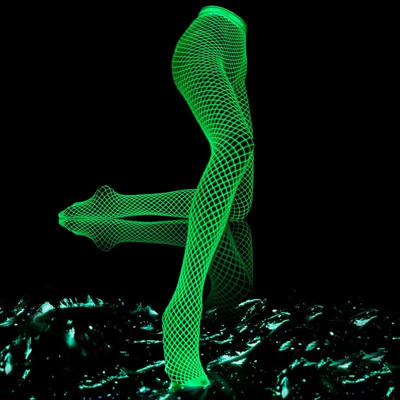 Glow in the Dark Fishnet Stockings