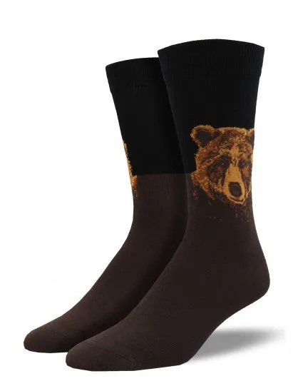 Grizzly Bear Bamboo Socks (Men's)