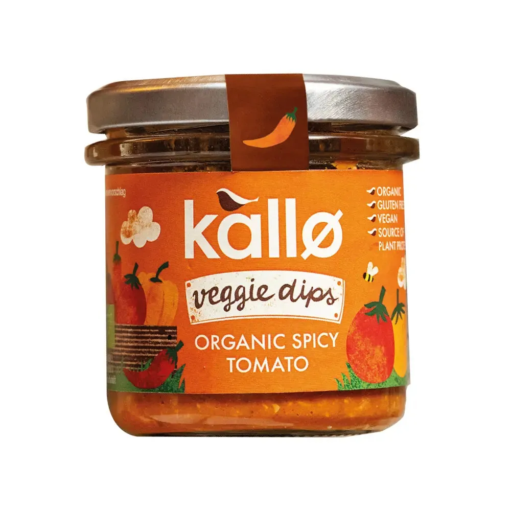 Kallo Veggie Dips Organic Spicy Tomato 140g