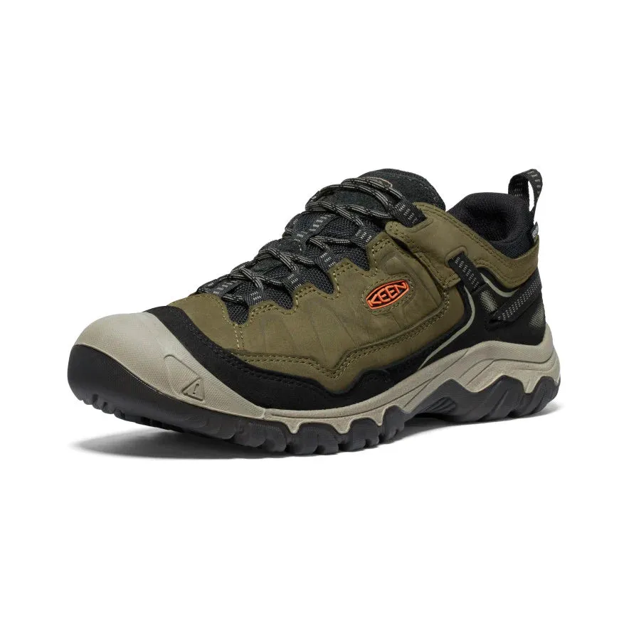 Keen Men's Targhee IV WP Dark Olive/Gold Flame