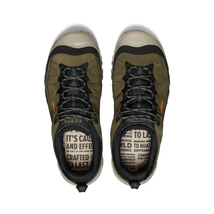 Keen Men's Targhee IV WP Dark Olive/Gold Flame