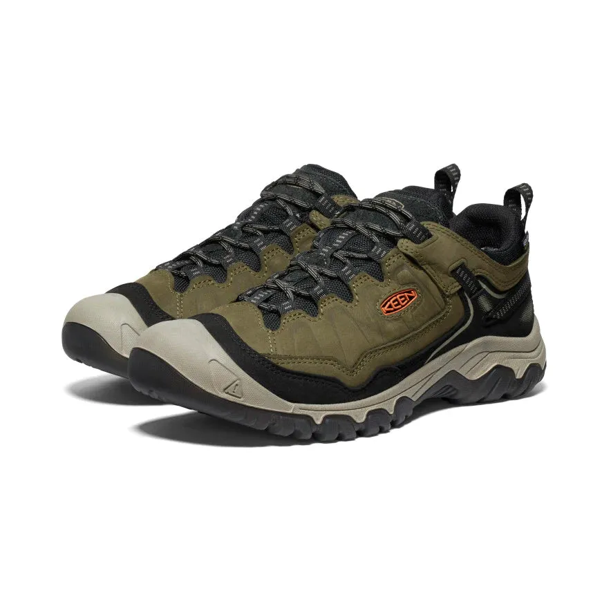 Keen Men's Targhee IV WP Dark Olive/Gold Flame