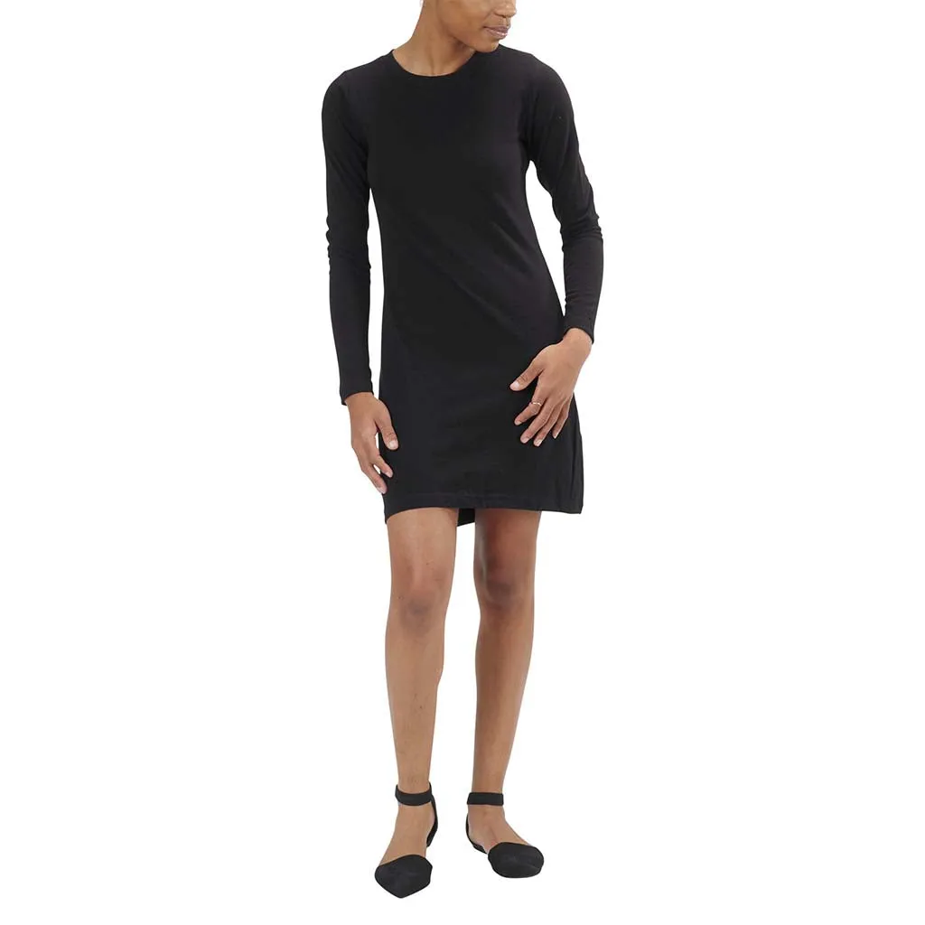 Long Sleeve Crewneck T-Shirt Dress