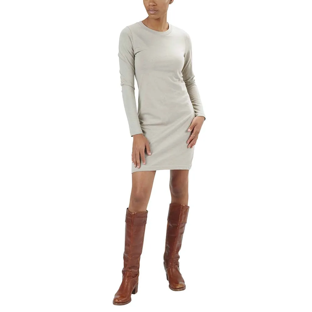 Long Sleeve Crewneck T-Shirt Dress