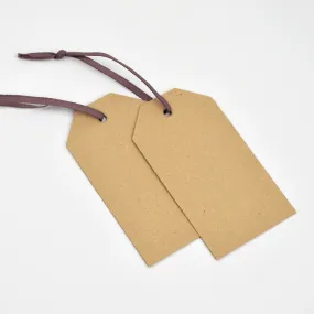 Luggage Kraft Gift Tags Light Brown (50)