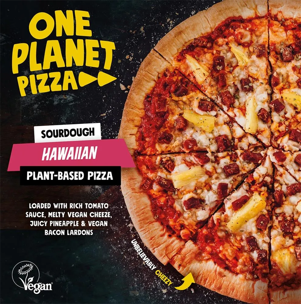 One Planet Pizza Sourdough Hawaiian Plant-Based Pizza 328g