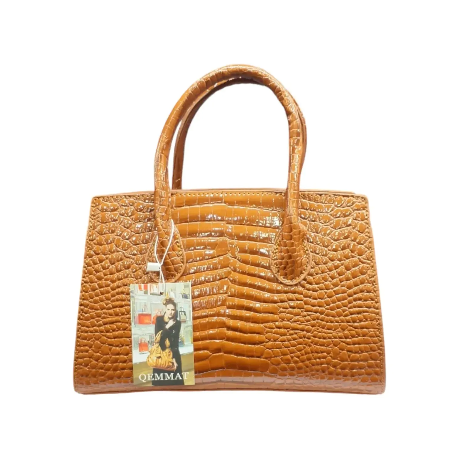 Qemmat Embossed Satchel Bag