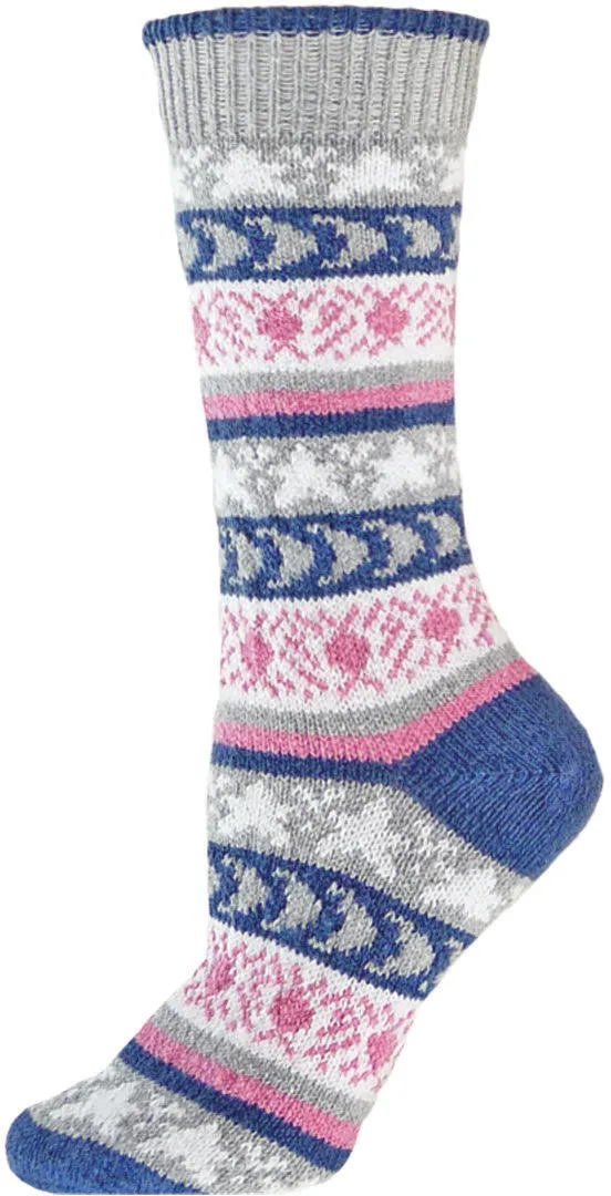 Recycled Cotton Sun Moon Star Socks (Women's)