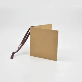 Square Kraft Gift Tags Light Brown (50)