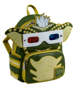 Stripe Gremlin glow in the dark backpack with removable glasses officially licensed by Loungefly