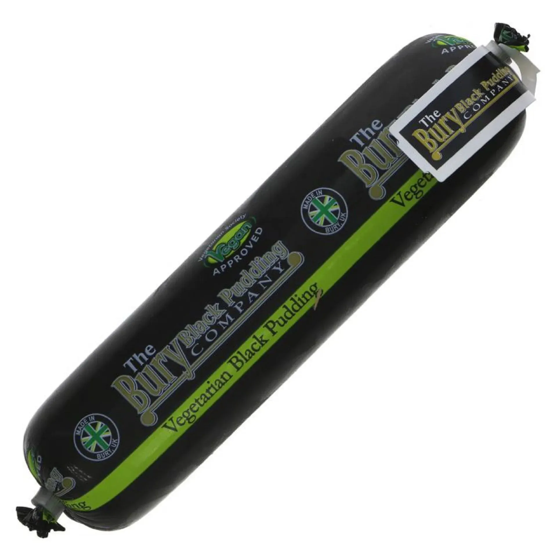 The Bury Black Pudding Company Vegan Vegetarian Black Pudding - 220g