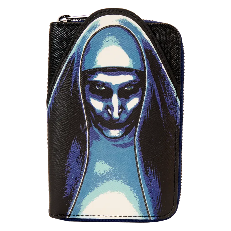 The Nun Cosplay Glow Zip Around Wallet by Loungefly
